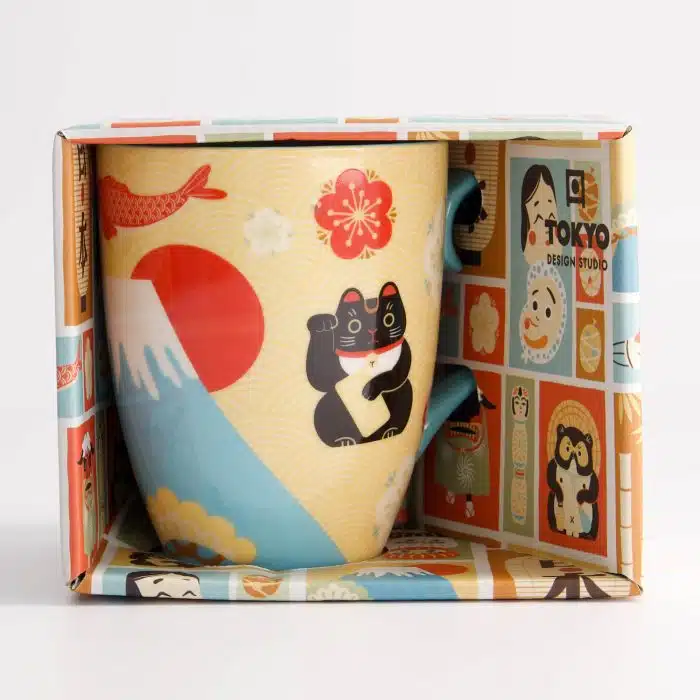 Tokyo Design Studio - Kawaii - Japan-B Mug - W/Giftbox - 8.5x10.2cm - 380ml - Image 4