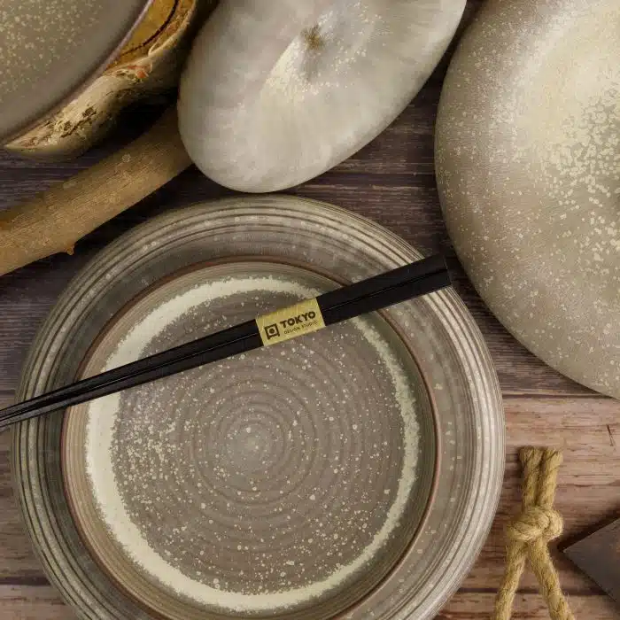Tokyo Design Studio - Large Plate - Round - Grey - 24x5cm - Image 5