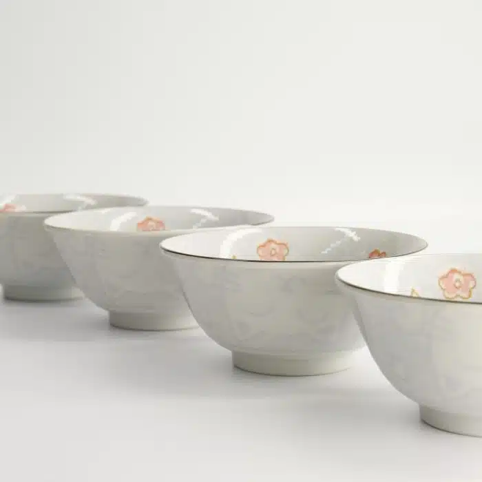 Tokyo Design Studio - Mixed Bowls - Kawaii Giftset - 4pcs - Blue - Luckycat - 15x7cm - 500ml - Image 6