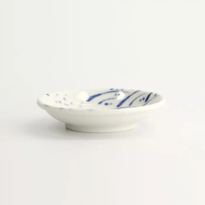 Tokyo Design Studio - Kawaii - Wave Blue - Sauce Bowl - 9x2.7cm - Image 4