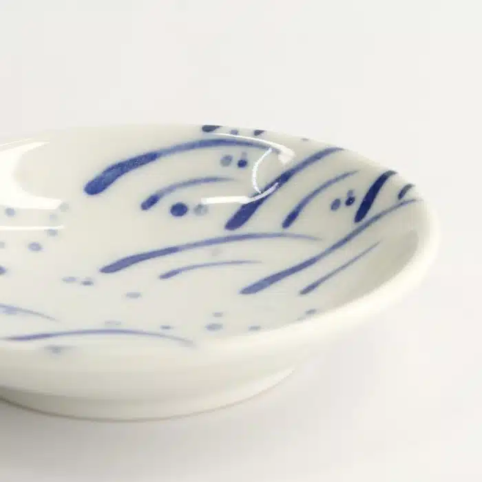 Tokyo Design Studio - Kawaii - Wave Blue - Sauce Bowl - 9x2.7cm - Image 3