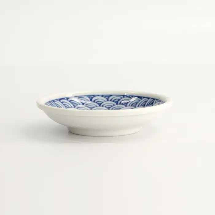 Tokyo Design Studio - Seigaiha Blue - Sauce Dish - 9x2 cm - Image 3