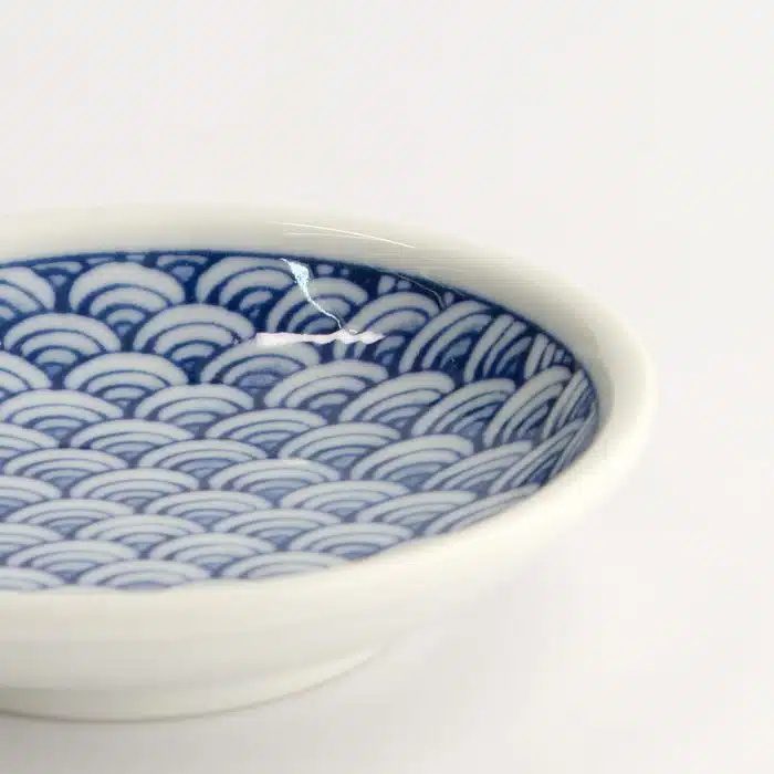 Tokyo Design Studio - Seigaiha Blue - Sauce Dish - 9x2 cm - Image 4