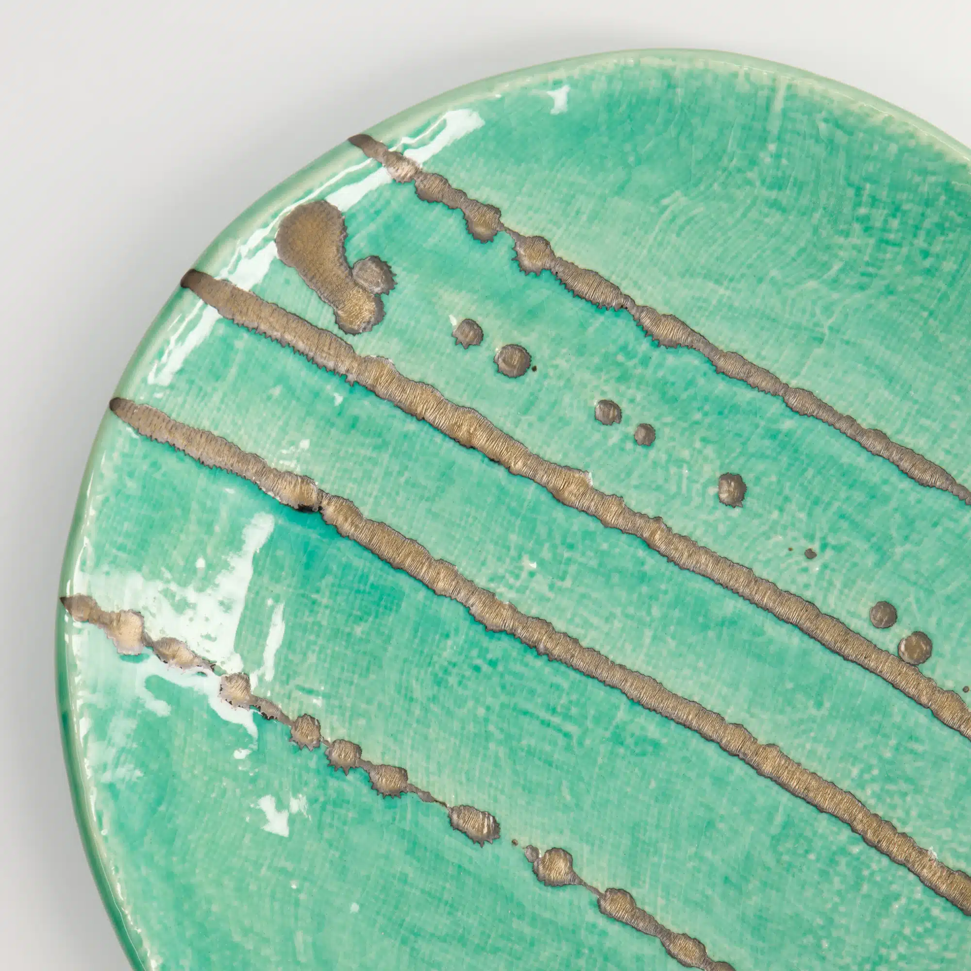 Tokyo Design Studio - Yamasaku - Turquoise - Round Plate - 23x3cm - Image 5
