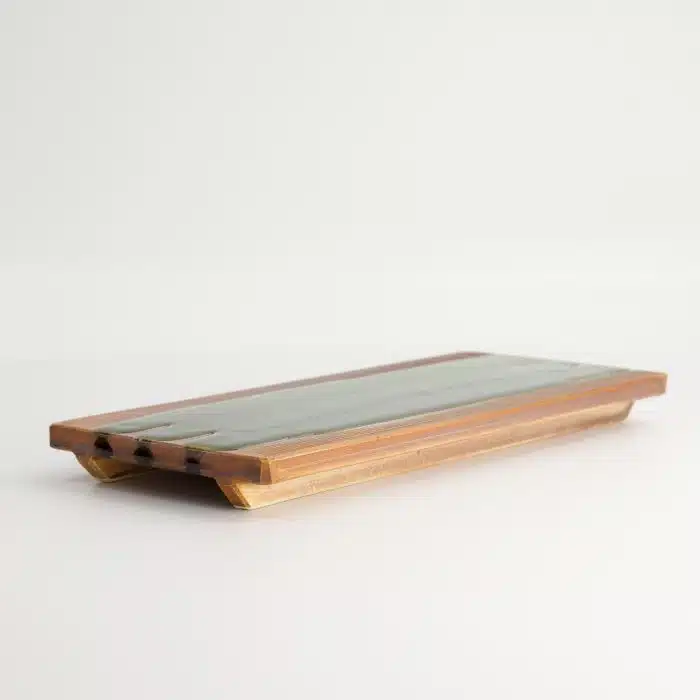 Tokyo Design Studio - Large Plate - Green/Brown - 26x12cm - Image 3