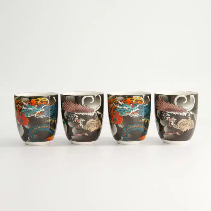 Tokyo Design Studio - Kawaii - Yakuza - Dragon - Teacup - 4pcs - 7x8cm - 170ml - Image 3