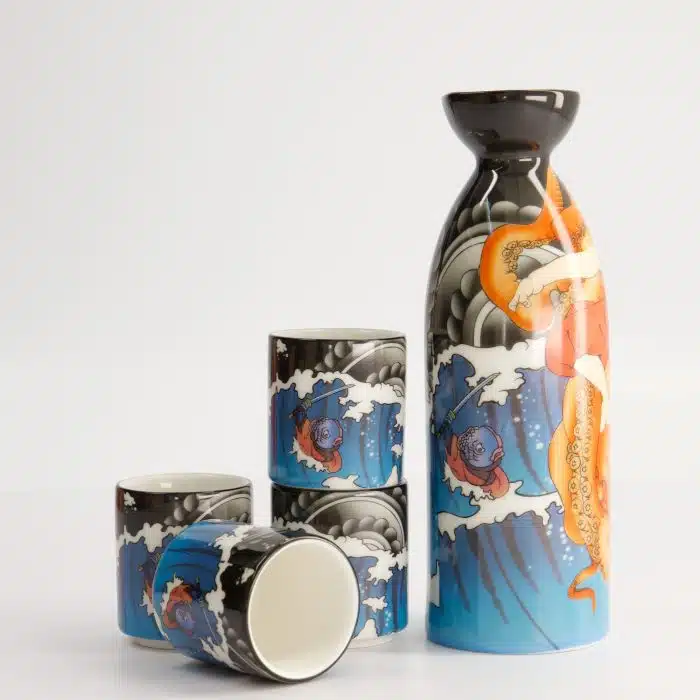 Tokyo Design Studio - Kawaii - Yakuza - Octopus - Sake - Set 1:4 - 220/50ML - Image 4