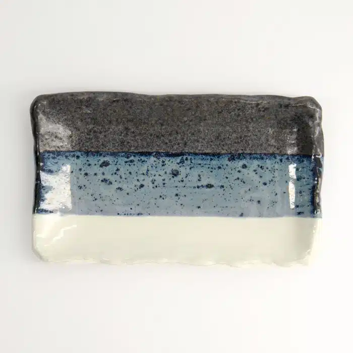 Tokyo Design Studio - Rectangular Plate - Black/Blue/White - 22.2x13.3x2 cm - Image 2