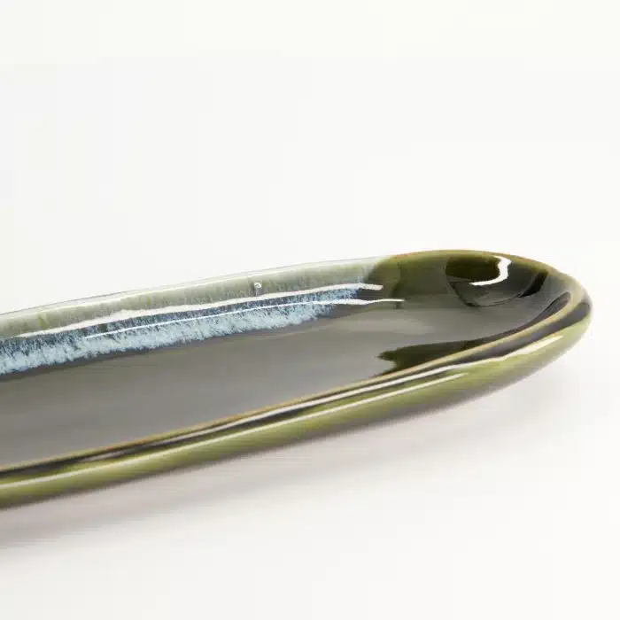 Tokyo Design Studio - Oval Plate - Green - 34.5x10.8x2.5 cm - Image 4