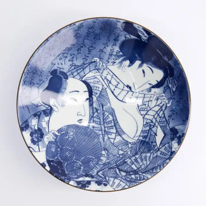 Tokyo Design Studio - Mixed Bowls - Ramen Bowl - Ukiyoe - Blue/White - 24.5x7.5cm - 1400ml - Image 2