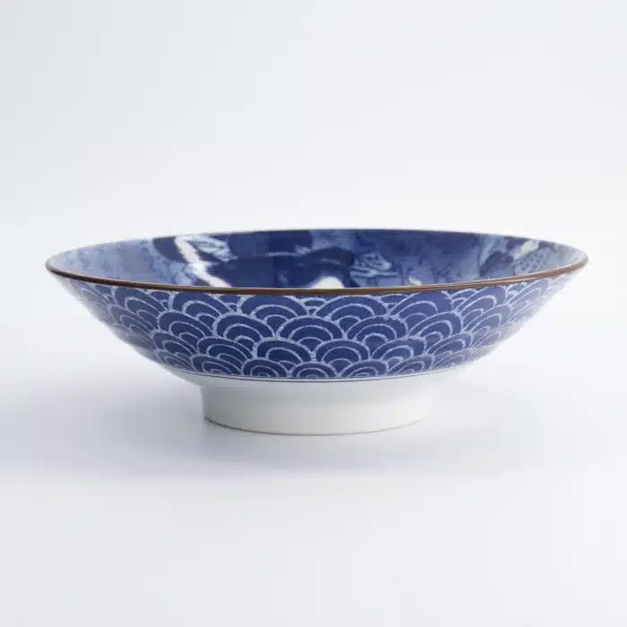 Tokyo Design Studio - Mixed Bowls - Ramen Bowl - Ukiyoe - Blue/White - 24.5x7.5cm - 1400ml - Image 3
