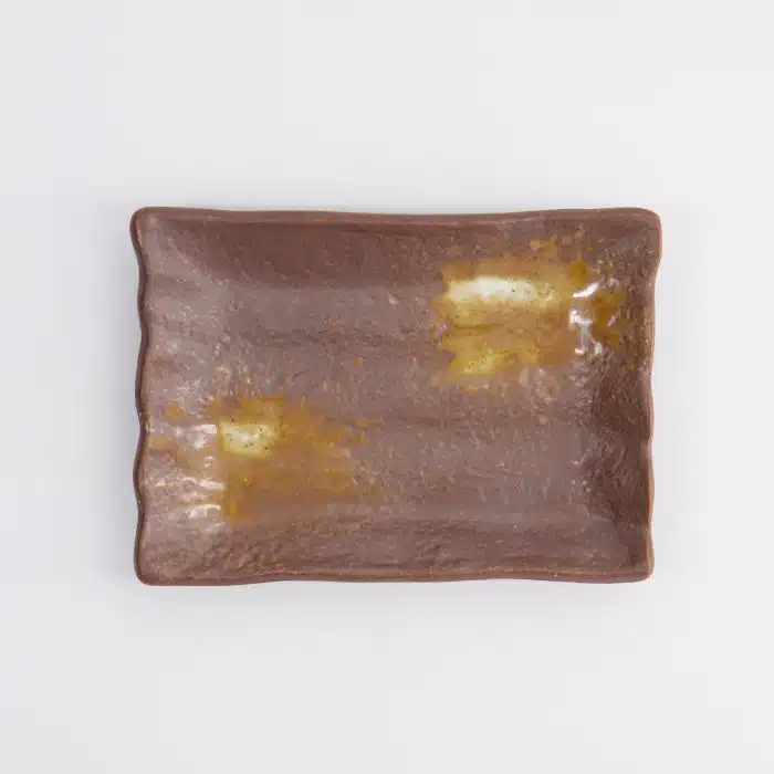 Tokyo Design Studio - Plate - Brown/White - 15.5x11x2.5cm - Image 2