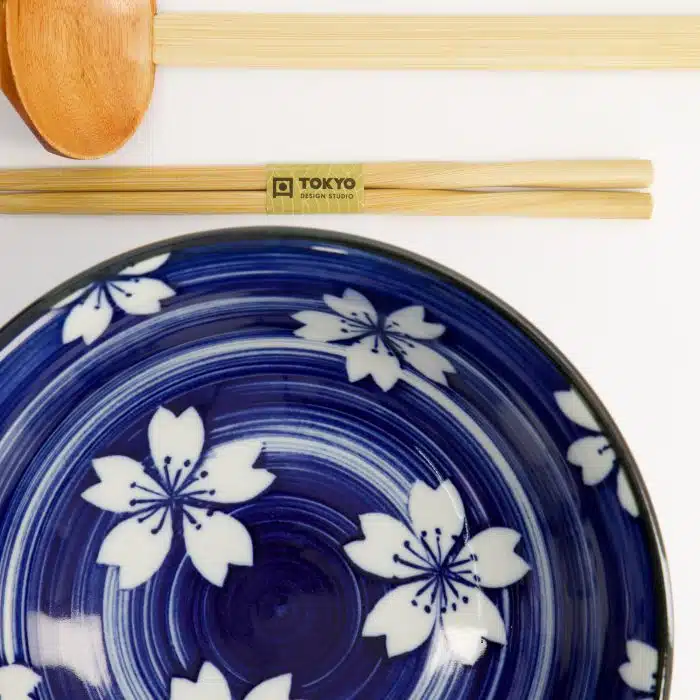 Tokyo Design Studio - Mixed Bowls - Ramen - Karakusa - 3pcs - Gift Set - 20.5x8cm - 1200ml - Image 4