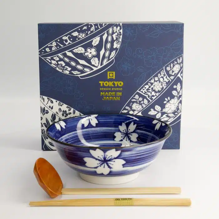 Tokyo Design Studio - Mixed Bowls - Ramen - Karakusa - 3pcs - Gift Set - 20.5x8cm - 1200ml - Image 5