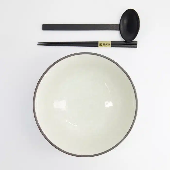 Tokyo Design Studio - Hime Kobiki - 3-Piece Ramen Bowl Set - 21.5x9cm - 1300ml - Image 2