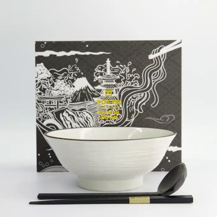 Tokyo Design Studio - Hime Kobiki - 3-Piece Ramen Bowl Set - 21.5x9cm - 1300ml - Image 3
