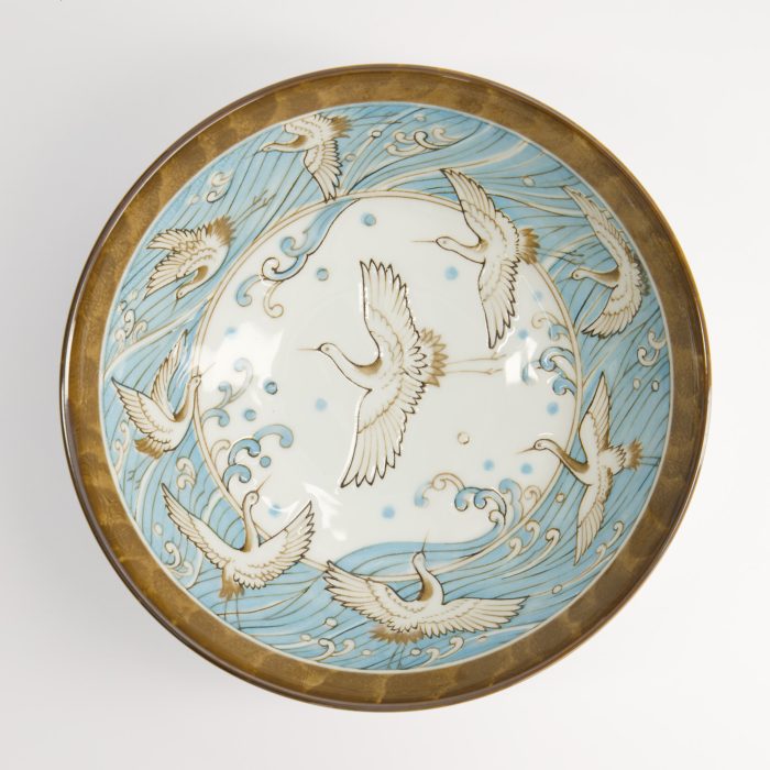 Tokyo Design Studio - Crane Light Blue - Ramen Bowl - 21x7.8cm - 1000ml - Image 2