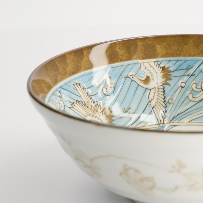 Tokyo Design Studio - Crane Light Blue - Ramen Bowl - 21x7.8cm - 1000ml - Image 4