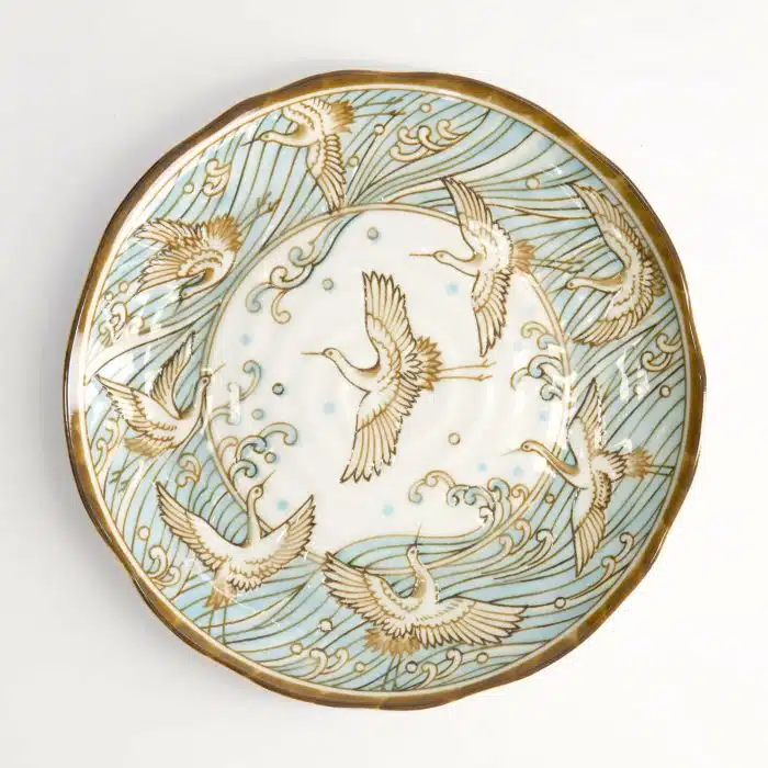 Tokyo Design Studio - Crane Light Blue - cake plate - 16.5x2cm - Image 3