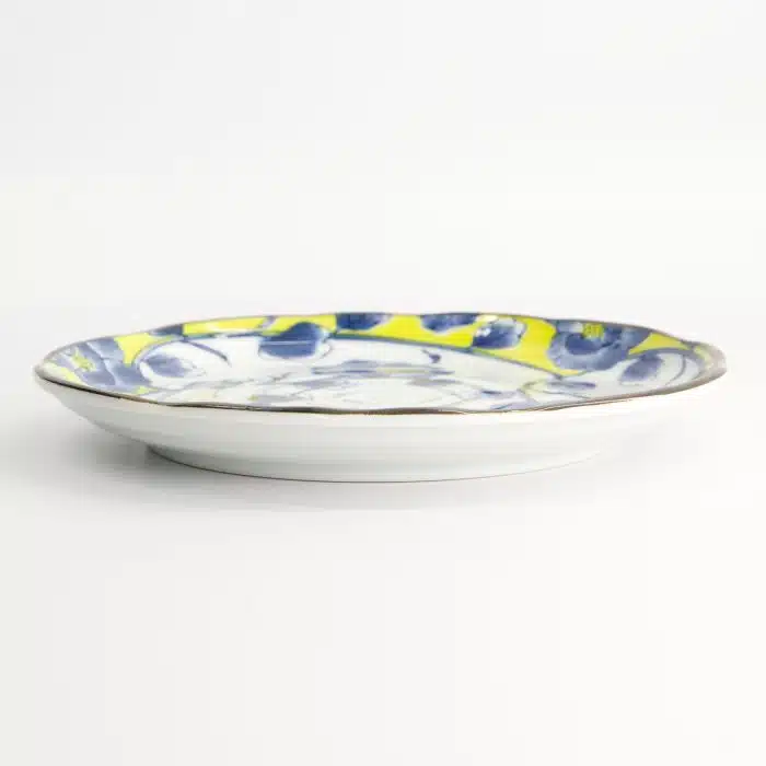 Tokyo Design Studio - Botan - Plate - Yellow/Blue - 21.6x2.5cm - Image 3