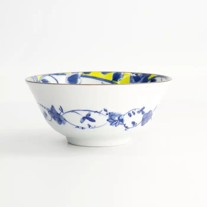 Tokyo Design Studio - Botan - Tayo Bowl - Yellow/Blue - 15.2x6.7cm - Image 3