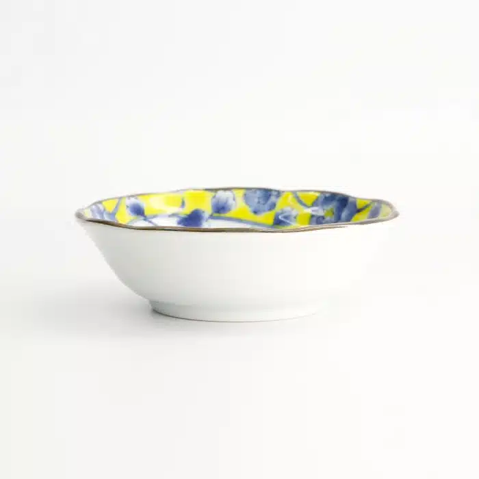 Tokyo Design Studio - Botan - Plate - Yellow/Blue - 13.9x4.1cm - Image 3