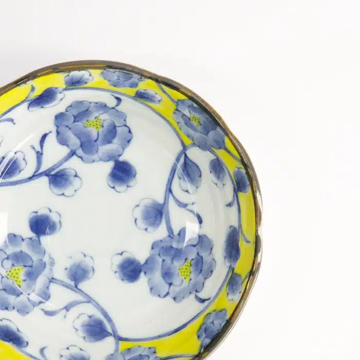 Tokyo Design Studio - Botan - Plate - Yellow/Blue - 13.9x4.1cm - Image 4