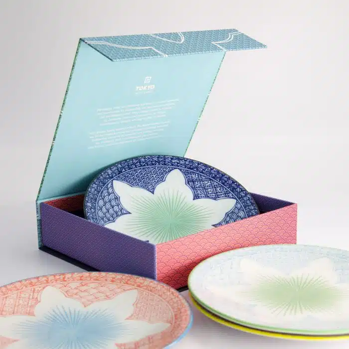 Tokyo Design Studio - Lily Flower - 4pcs - Plate - Giftset - 20x3cm - Image 4