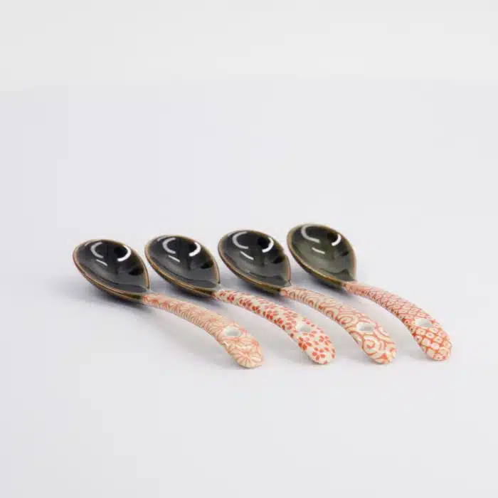 Tokyo Design Studio - 4-piece Spoon Set - Red - Image 3