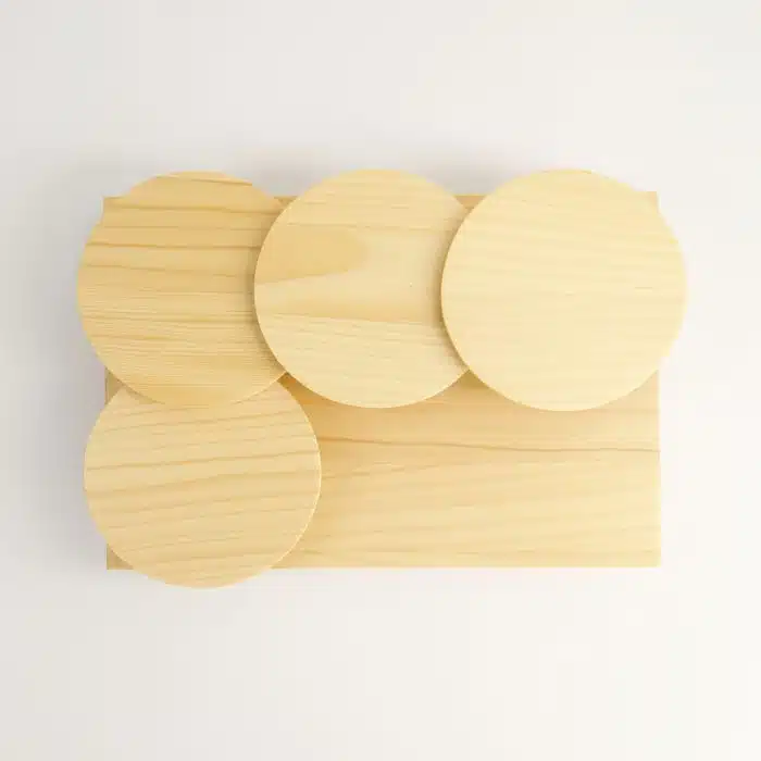Tokyo Design Studio - Wooden Sushi Geta - Round Stairs - Design - 26.3x18.4x8.7 cm - Image 3