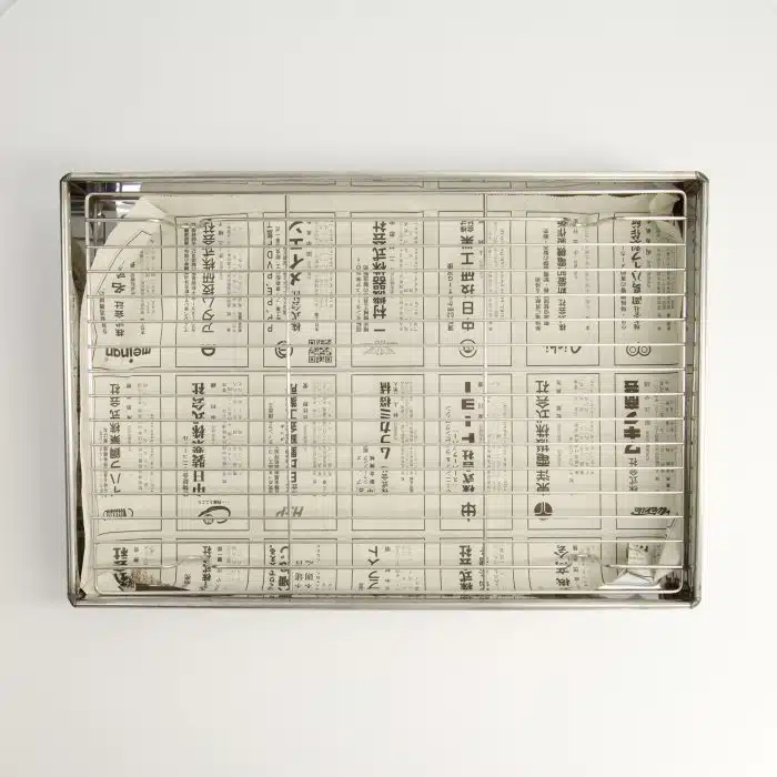 Kitchen - Stainless Steel - Tempura Frying Draining Box - 37.5x25.5x6.5cm - Image 2