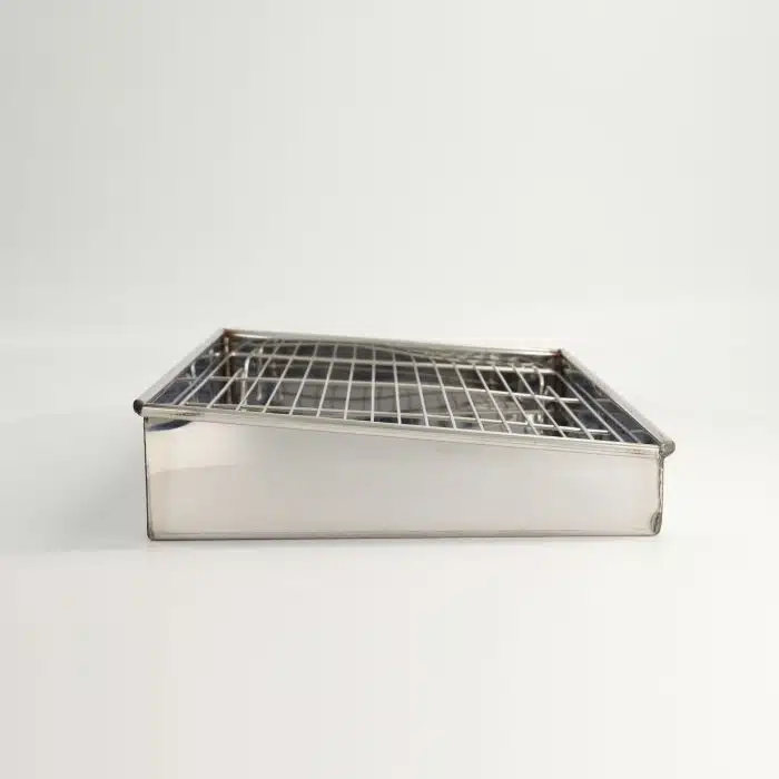 Kitchen - Stainless Steel - Tempura Frying Draining Box - 37.5x25.5x6.5cm - Image 5