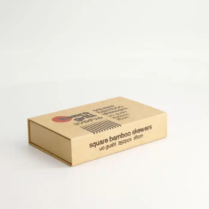 Konro - Bamboo Skewer - Square UO-Gushi - 16cm - 3mm Thick - 250pcs - Image 4
