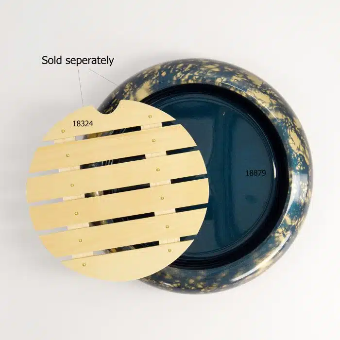Tokyo Design Studio - Sushi Oke - For Wood Inlay - Blue/Gold - Outer 21x6cm - Inner 16x4.1cm - Image 3