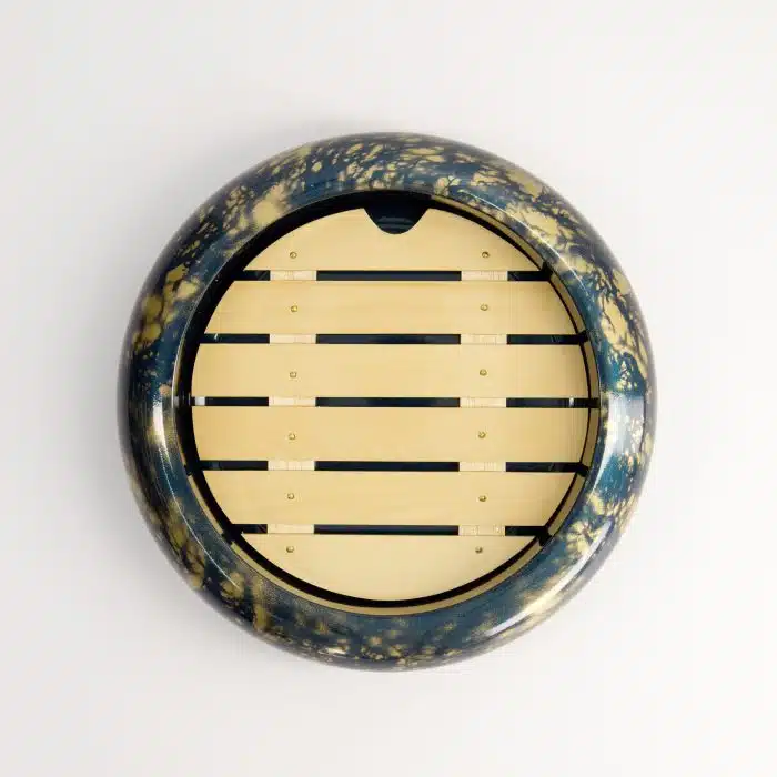 Tokyo Design Studio - Sushi Oke - For Wood Inlay - Blue/Gold - Outer 21x6cm - Inner 16x4.1cm - Image 4