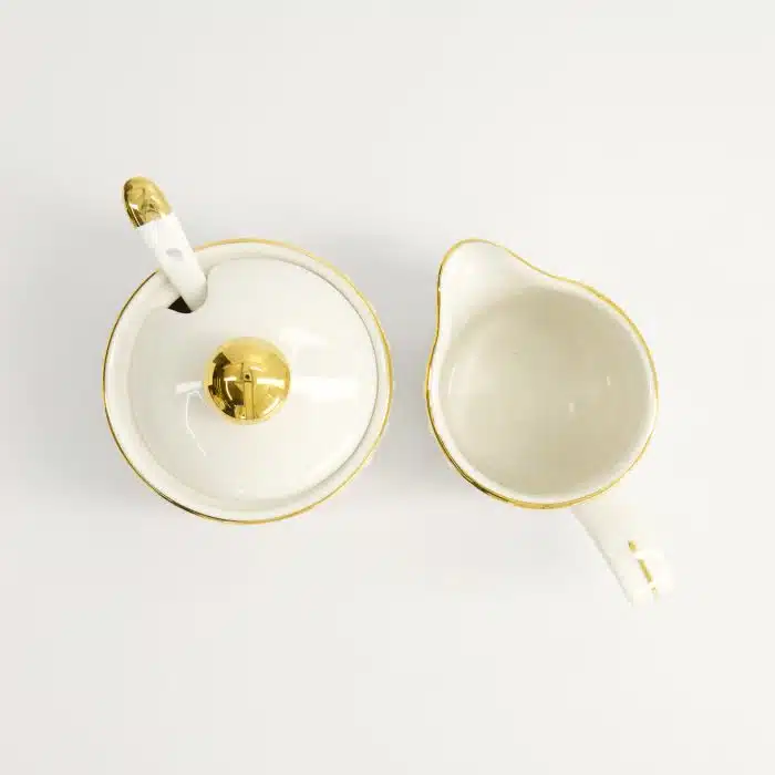 Tokyo Design Studio - Nippon White - Gold Rim - Milk and Sugar Giftset - Image 4
