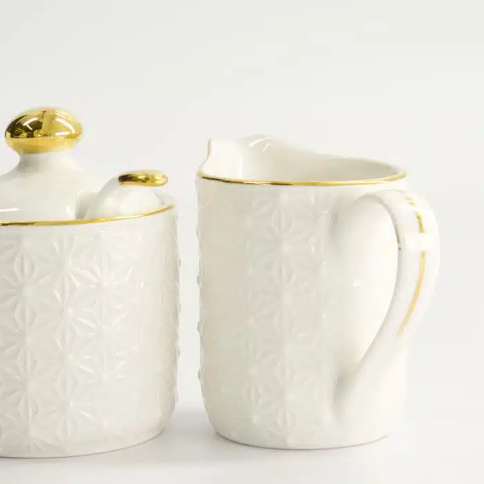 Tokyo Design Studio - Nippon White - Gold Rim - Milk and Sugar Giftset - Image 6