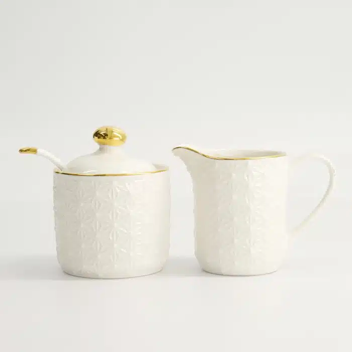 Tokyo Design Studio - Nippon White - Gold Rim - Milk and Sugar Giftset - Image 7