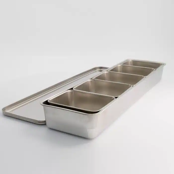 Tokyo Design Studio - Seasoning Container - Stainless Steel - 5pcs - 51.4x15.5x6.3cm - Image 2