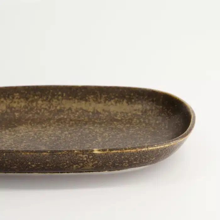 Tokyo Design Studio - Iga Matte - Oval Plate - 18.7x12.7x2.4cm - Image 3