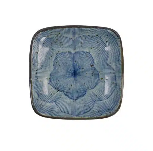 Tokyo Design Studio - Sojasaus Schaaltje - Vierkant - Klokbloem - Blauw - 9x1.6cm