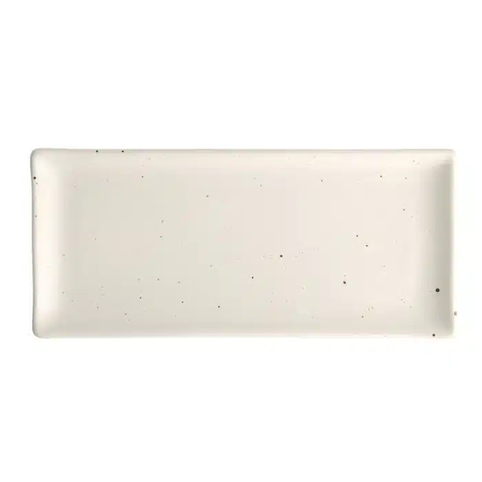 Tokyo Design Studio - Kohiki White Matte - Rectangular Plate - 28.5x12.5cm - Image 2