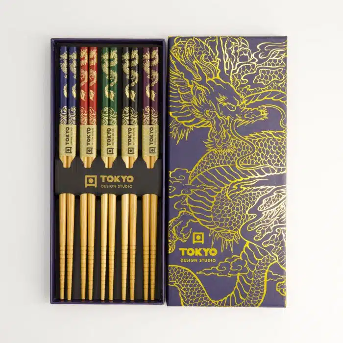 Tokyo Design Studio - Chopsticks - Gift Set/5 - Dragon - Image 2