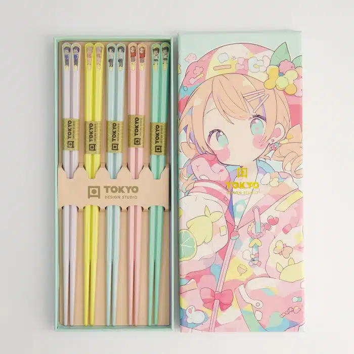 Tokyo Design Studio - Chopsticks - Gift Set / 5 Pairs - Anime - Image 2