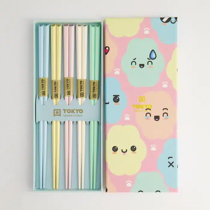 Tokyo Design Studio - Chopsticks - Gift Set/5 - Cloud Emoji - Image 3