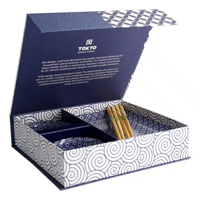 Tokyo Design Studio - Sushi Giftset - Sashiko - 4pcs - 20.4x13cm - 9x3.5cm