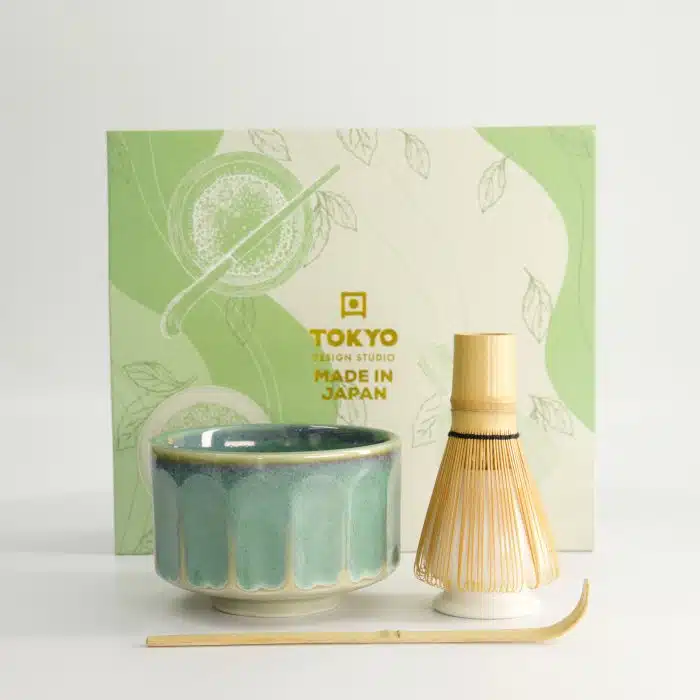 Tokyo Design Studio - Matcha Gift Set - Kanegin Green - 4-piece - 11x8cm - Image 2