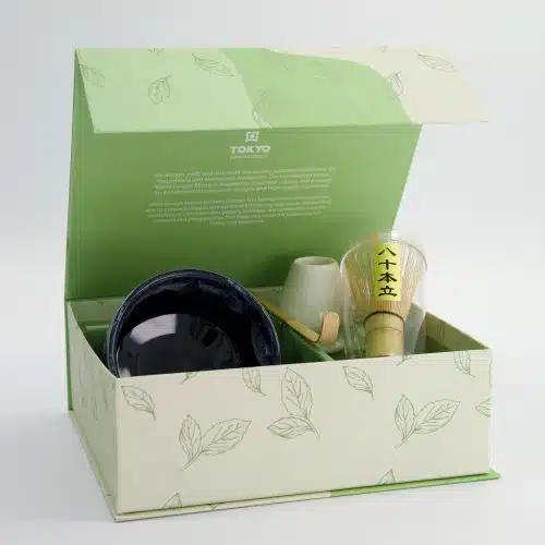 Tokyo Design Studio - Matcha Giftset - Kanegin Groen/Donkerblauw - 11x8cm - 4-delig