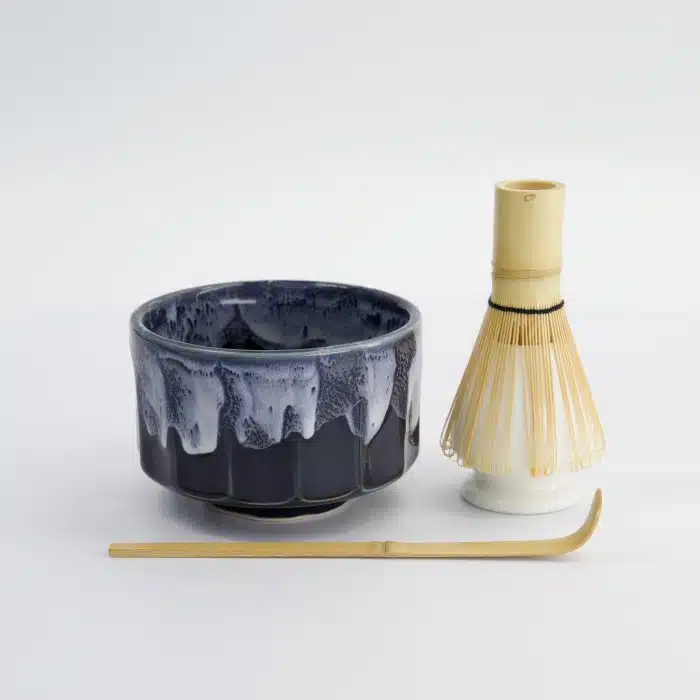 Tokyo Design Studio - Matcha Gift Set - Kanegin Green/Navy - 11x8cm - 4 pieces - Image 3