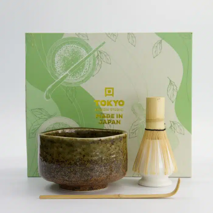 Tokyo Design Studio - Matcha Giftset - Green/Brown - 12x7.5cm - Image 2